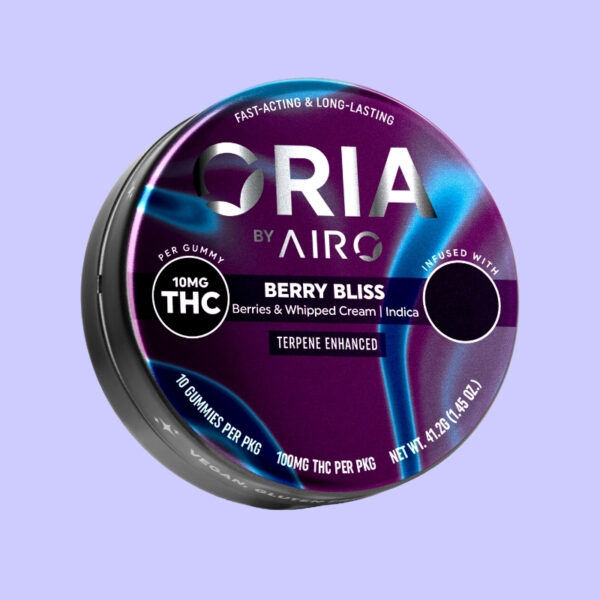 ORIA Berry Bliss Indica Berries and Cream Gummies