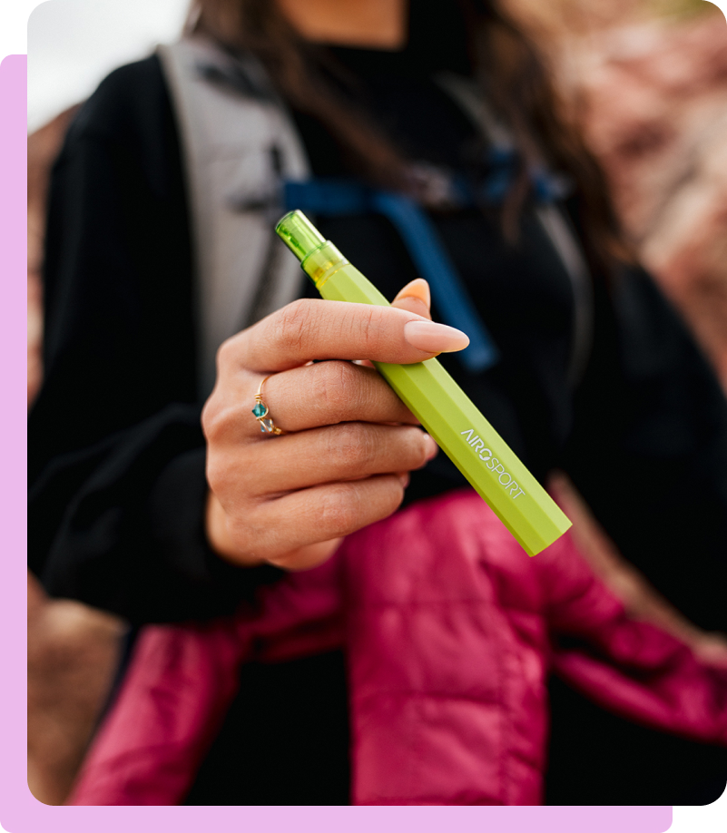 Green Airo Sport in Woman's Hand